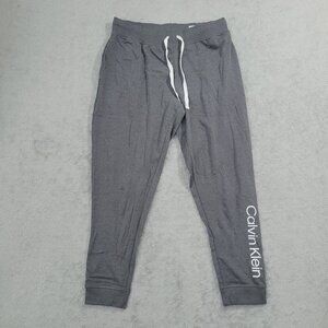 NWOT Calvin Klein Sleepwear Gray L Joggers Pants Cotton/Polyester Blend// 25CT